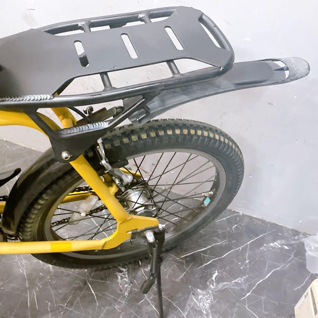 【786】電動自転車 ミニベロ パナソニック INTER3 イエロー系