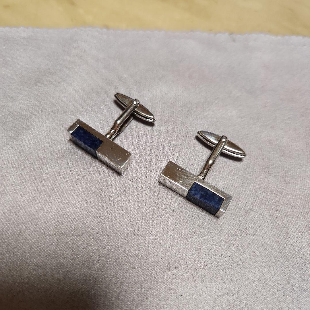ALFREDDUNHILL..シルバー925.ラピスラズリカフスリンク。