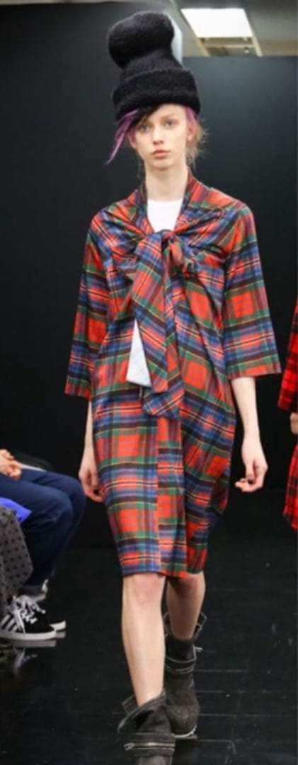 tricot COMME des GARCONS ボアニット帽ブラック希少ビッグ