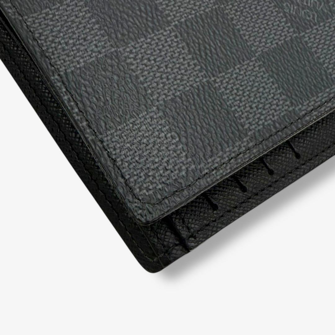 【美品】ルイヴィトン 二つ折り財布　ダミエグラフィット ポルトフォイユ　マルコ