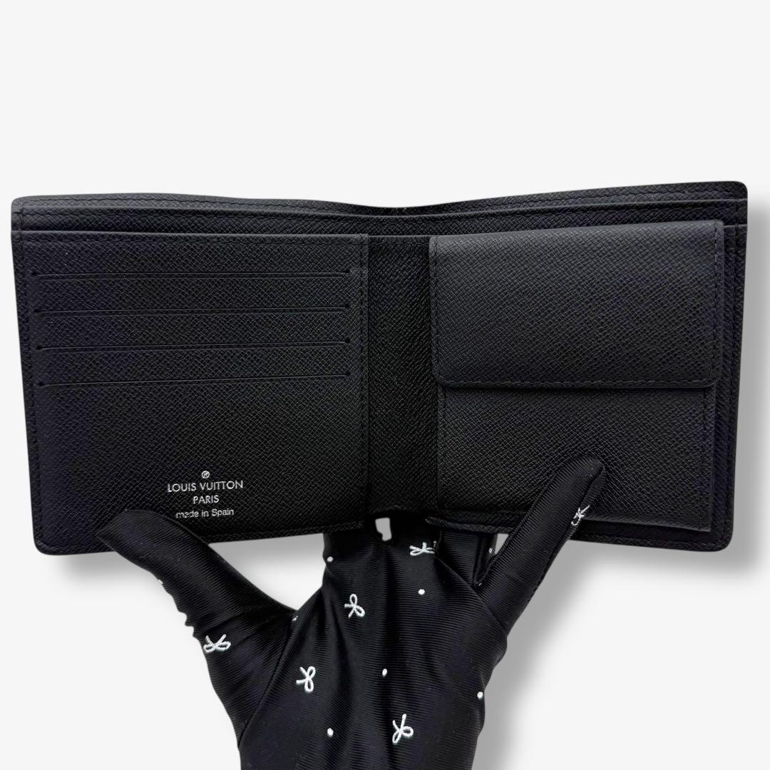 【美品】ルイヴィトン 二つ折り財布　ダミエグラフィット ポルトフォイユ　マルコ