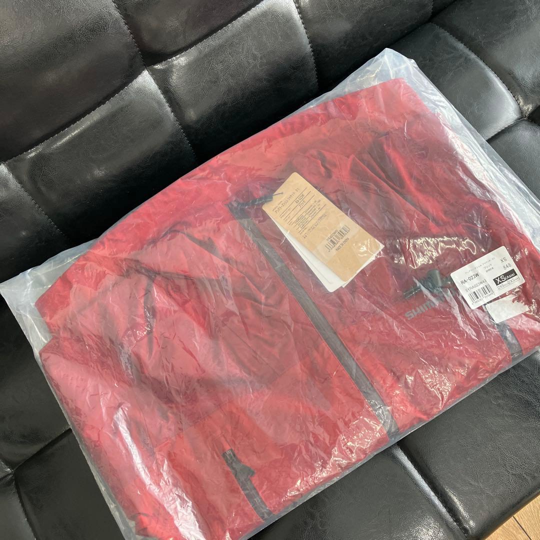 シマノ　RA-023W アングラーズシェルジャケット XS ブリック 　透湿防水