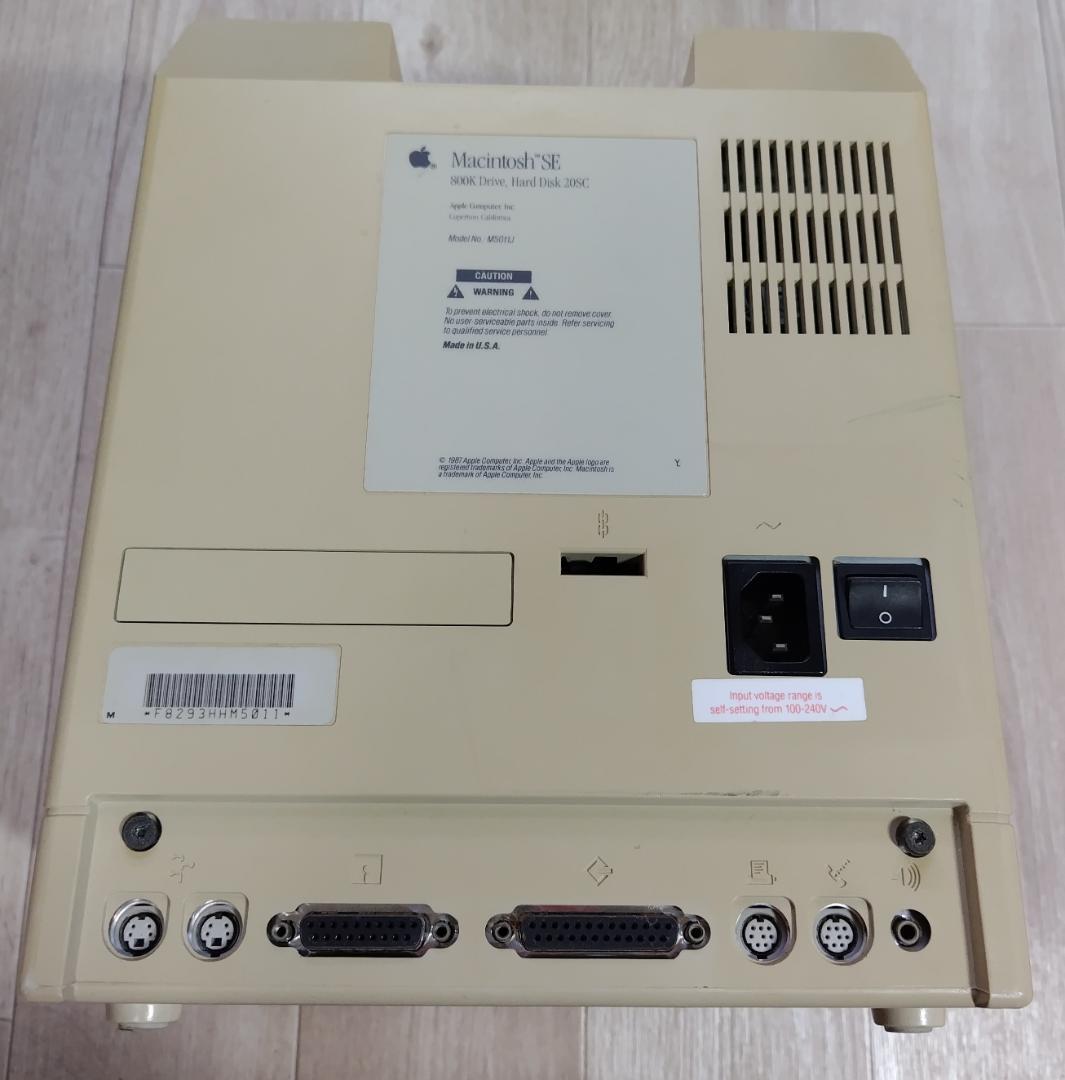 Apple M5011 Macintosh SE 貴重 パネル内面サイン入り