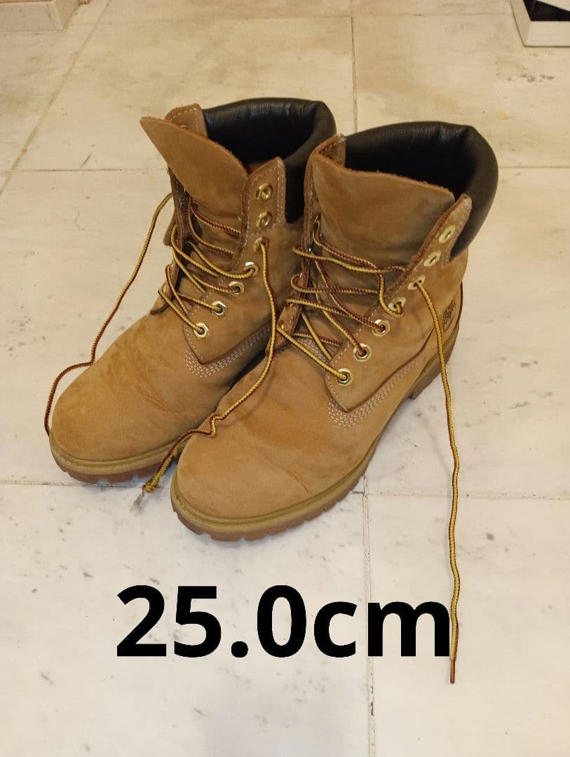 あ*あ様 Timberland イエローブーツ25.0cm