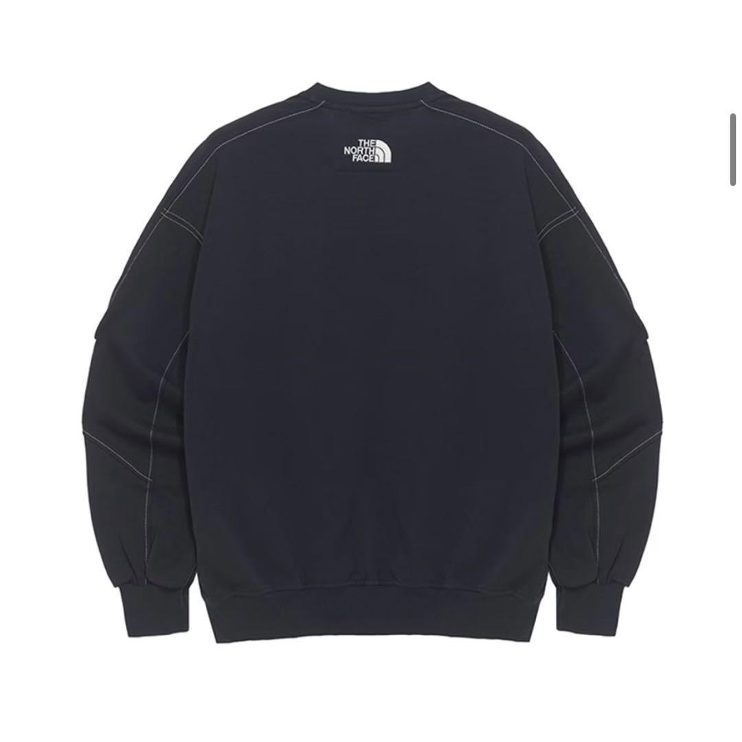 【Lサイズ】ザ・ノースフェイス ネイビー 新品タグ付き ステッチスウェットシャツ