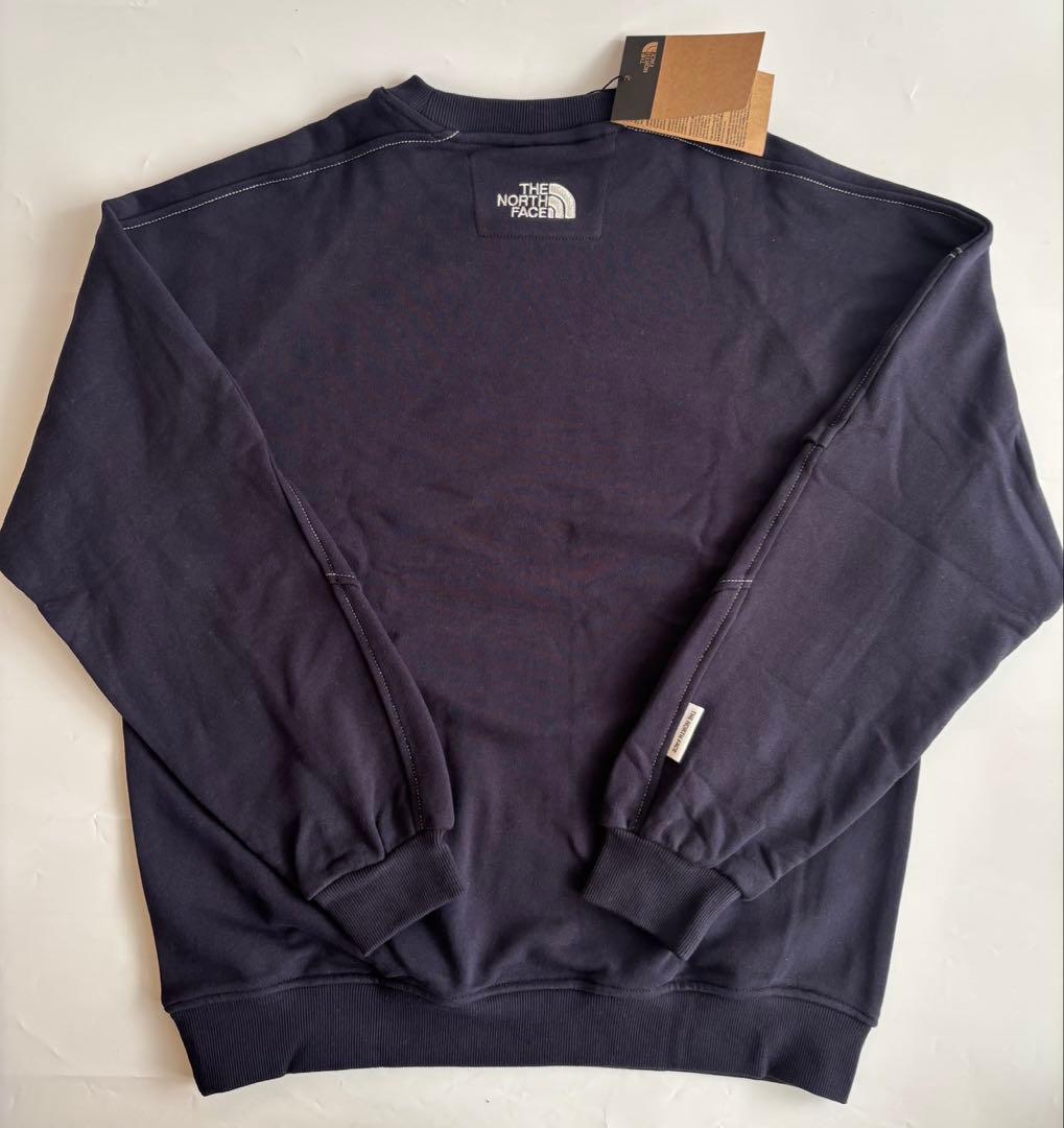 【Lサイズ】ザ・ノースフェイス ネイビー 新品タグ付き ステッチスウェットシャツ