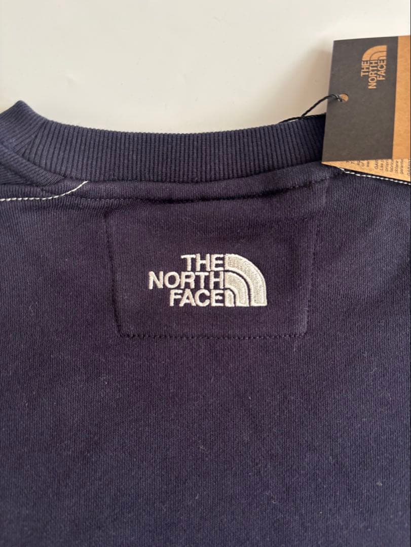 【Lサイズ】ザ・ノースフェイス ネイビー 新品タグ付き ステッチスウェットシャツ