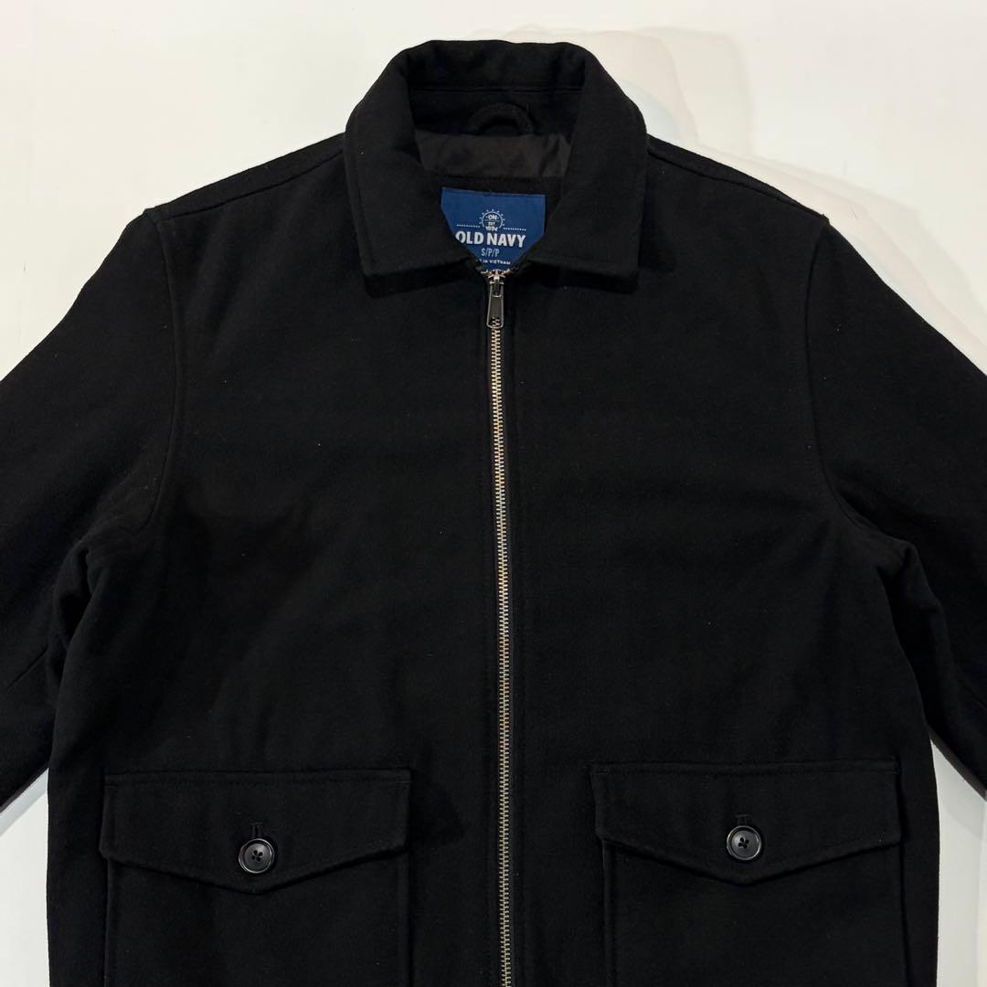 くりまん  00s OLD NAVY A-2型 ウールジャケット 黒 S