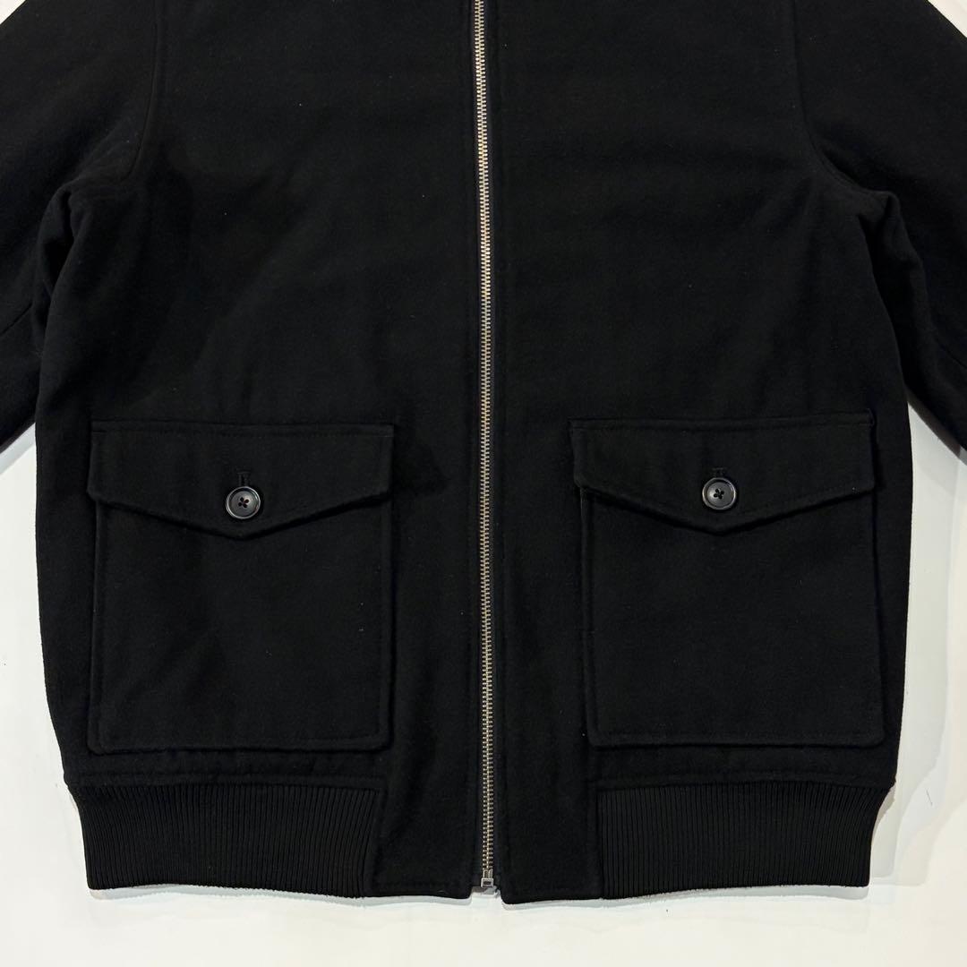 くりまん  00s OLD NAVY A-2型 ウールジャケット 黒 S