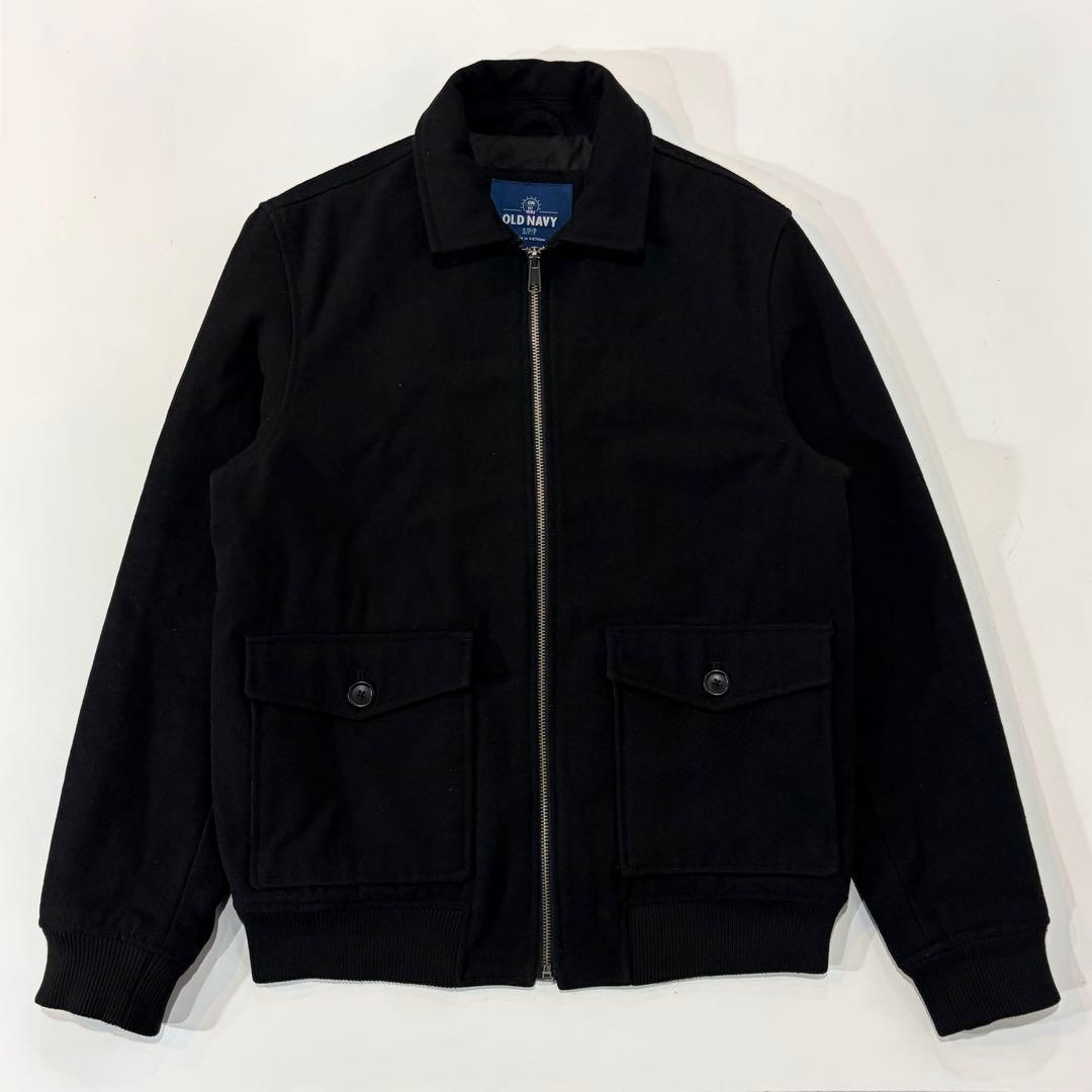 くりまん  00s OLD NAVY A-2型 ウールジャケット 黒 S