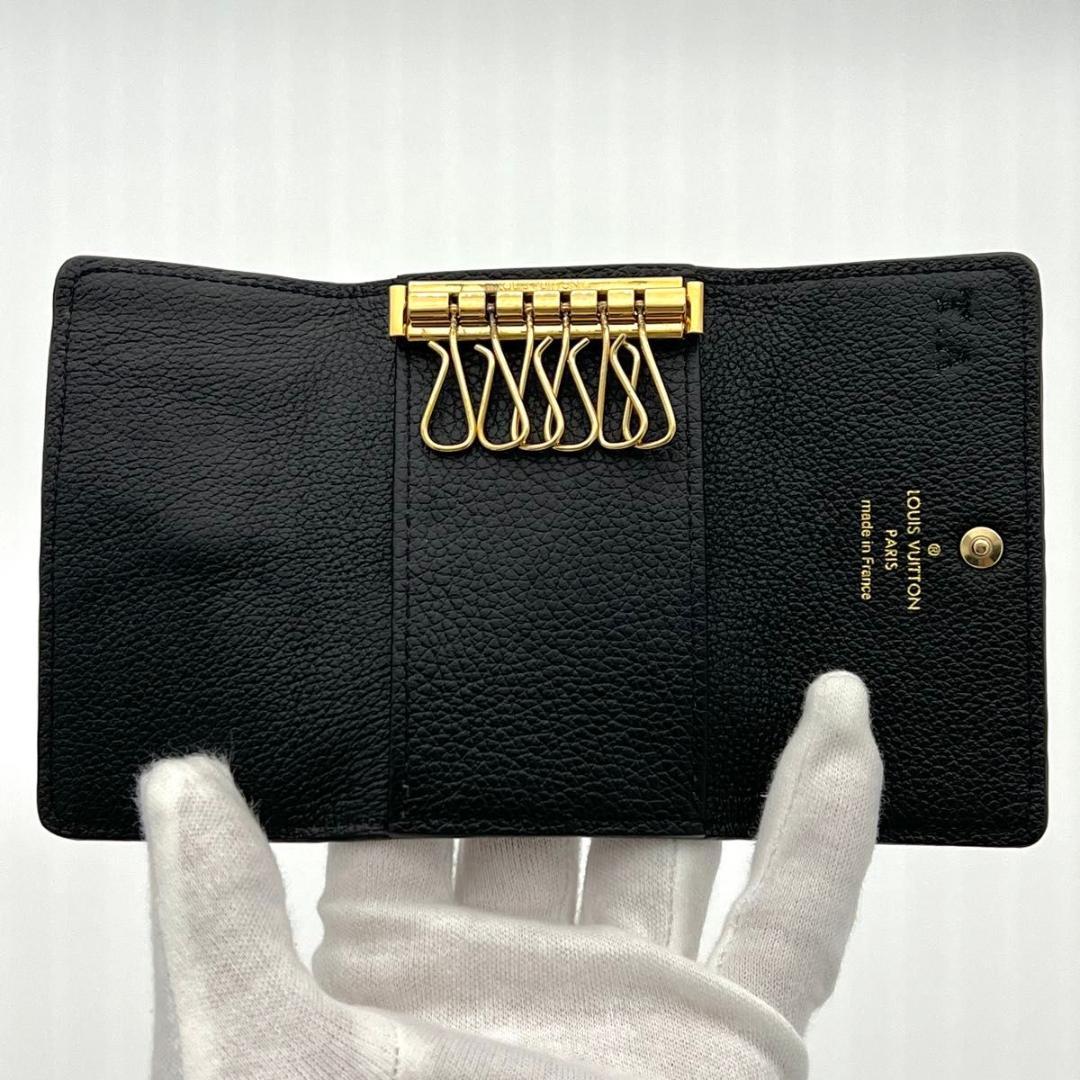 【最高級美品】ヴィトン アンプラント ミュルティクレ 6連キーケース ノワール