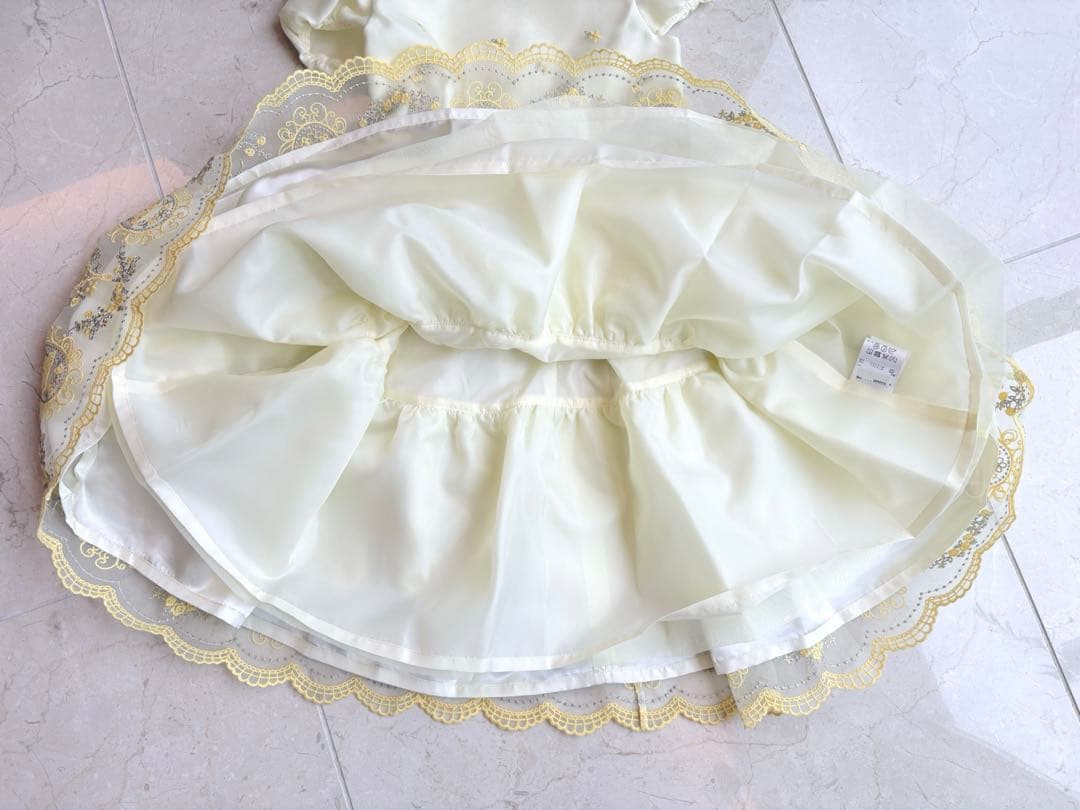 【最終価格】新品　メゾピアノ　プリンセスモチーフドレス　130 発表会ドレス