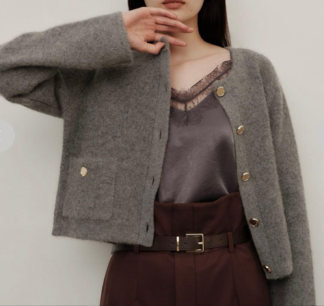 FRAY I.D（フレイ アイディー） フォックスウールニットジャケット