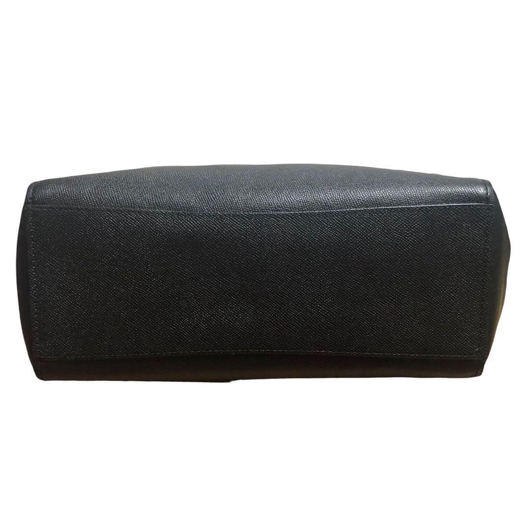 るるちゃ COACH コーチ トートバッグ レザー シボ革 ブラック 黒