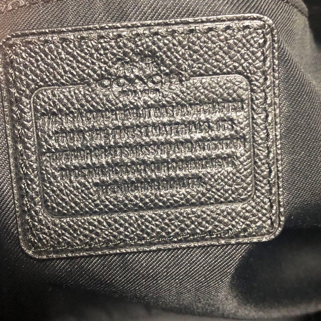 るるちゃ COACH コーチ トートバッグ レザー シボ革 ブラック 黒