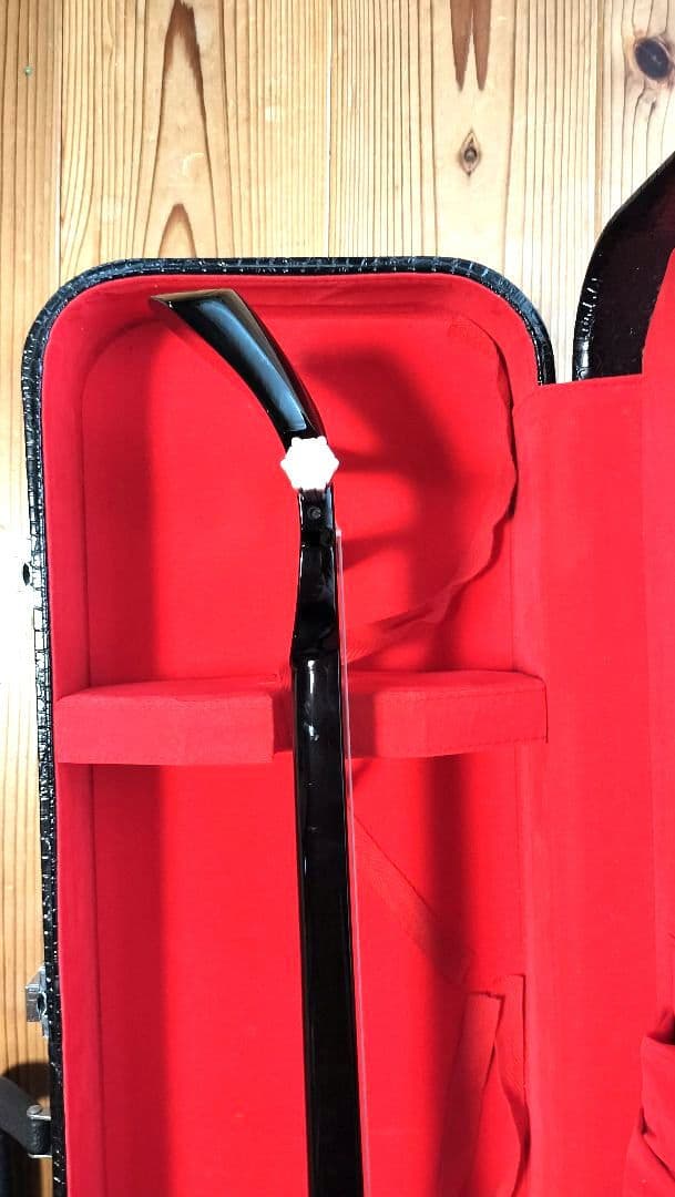 三線 本革 盛島開鐘チーガ 美品