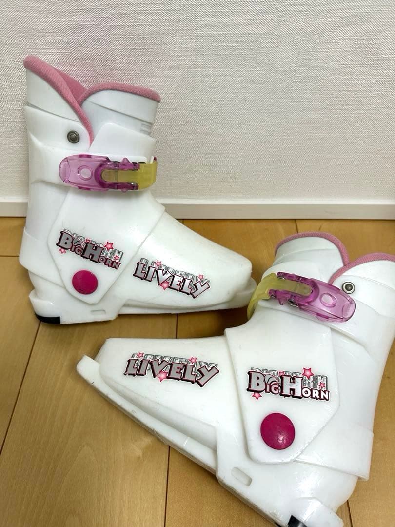 ❁⃘女の子❁⃘スキー板　ブーツ3点セット　100cm SWALLOW Salomon