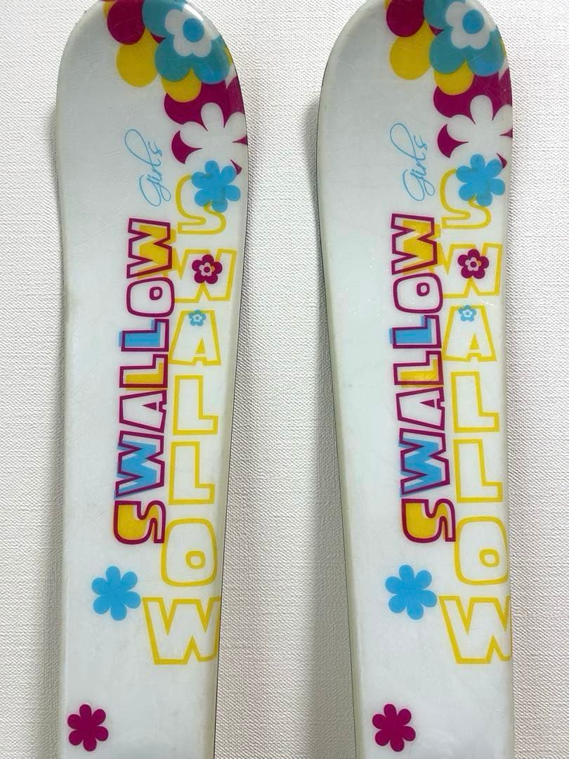 ❁⃘女の子❁⃘スキー板　ブーツ3点セット　100cm SWALLOW Salomon