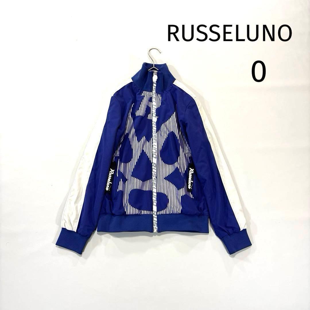 ラッセルノゴルフ　ブルゾン　0/S ネイビー　ルチャ　モックネック　レディース