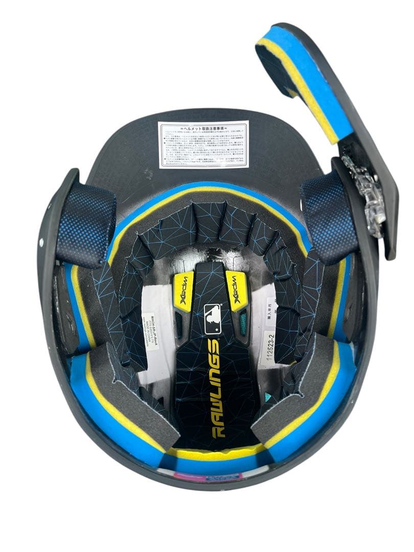 Rawlings ローリングス 両耳 顎ガード付きヘルメット　収納袋付き