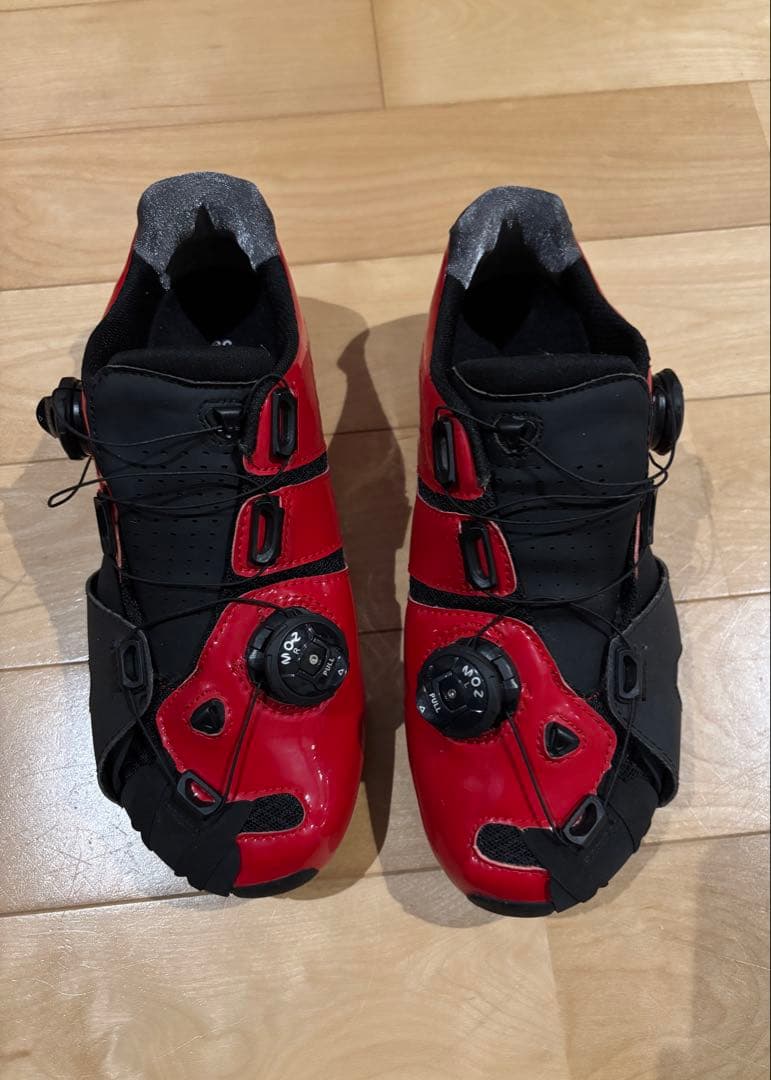 LINTAMAN リンタマン 39/24.6cmサイズ ビンディングシューズ 赤