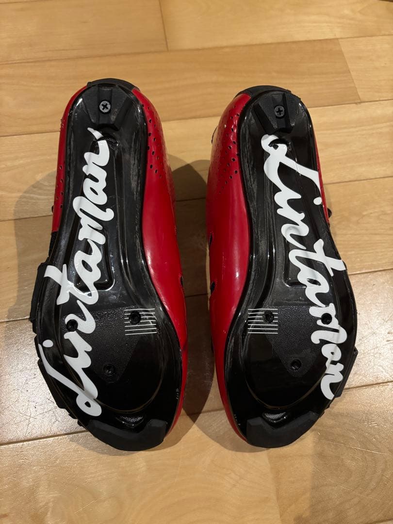 LINTAMAN リンタマン 39/24.6cmサイズ ビンディングシューズ 赤