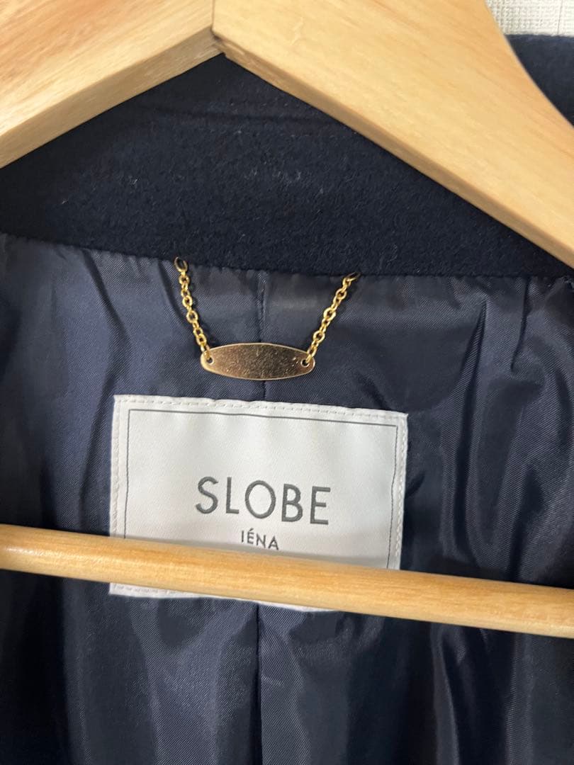 今日までこの価格　スローブイエナ　メルトンビッグ　ピーコート ネイビー　36