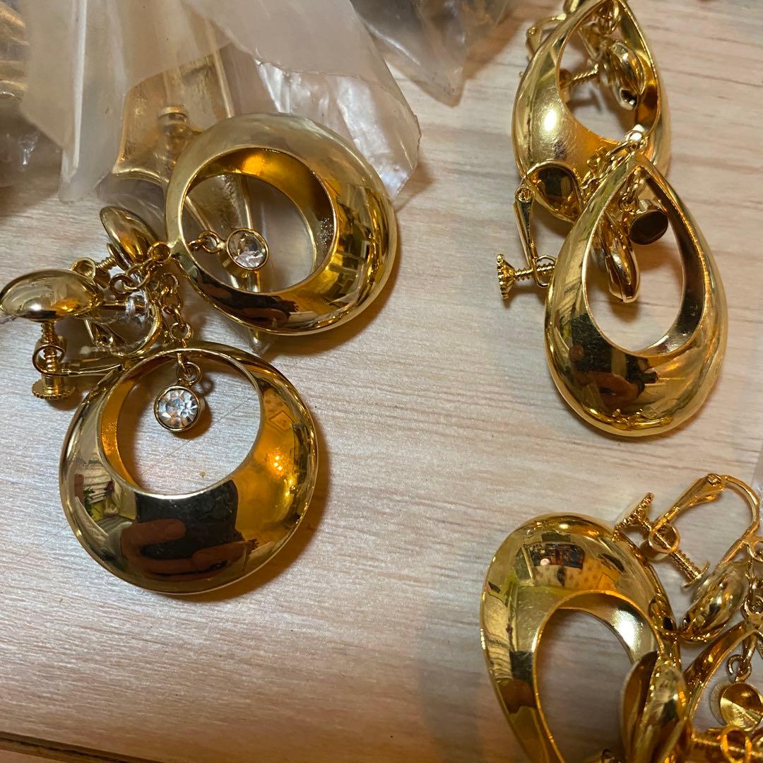 も*し様 アクセサリー まとめ売り 大量 約3kg ゴールド/シルバー色 イヤリ