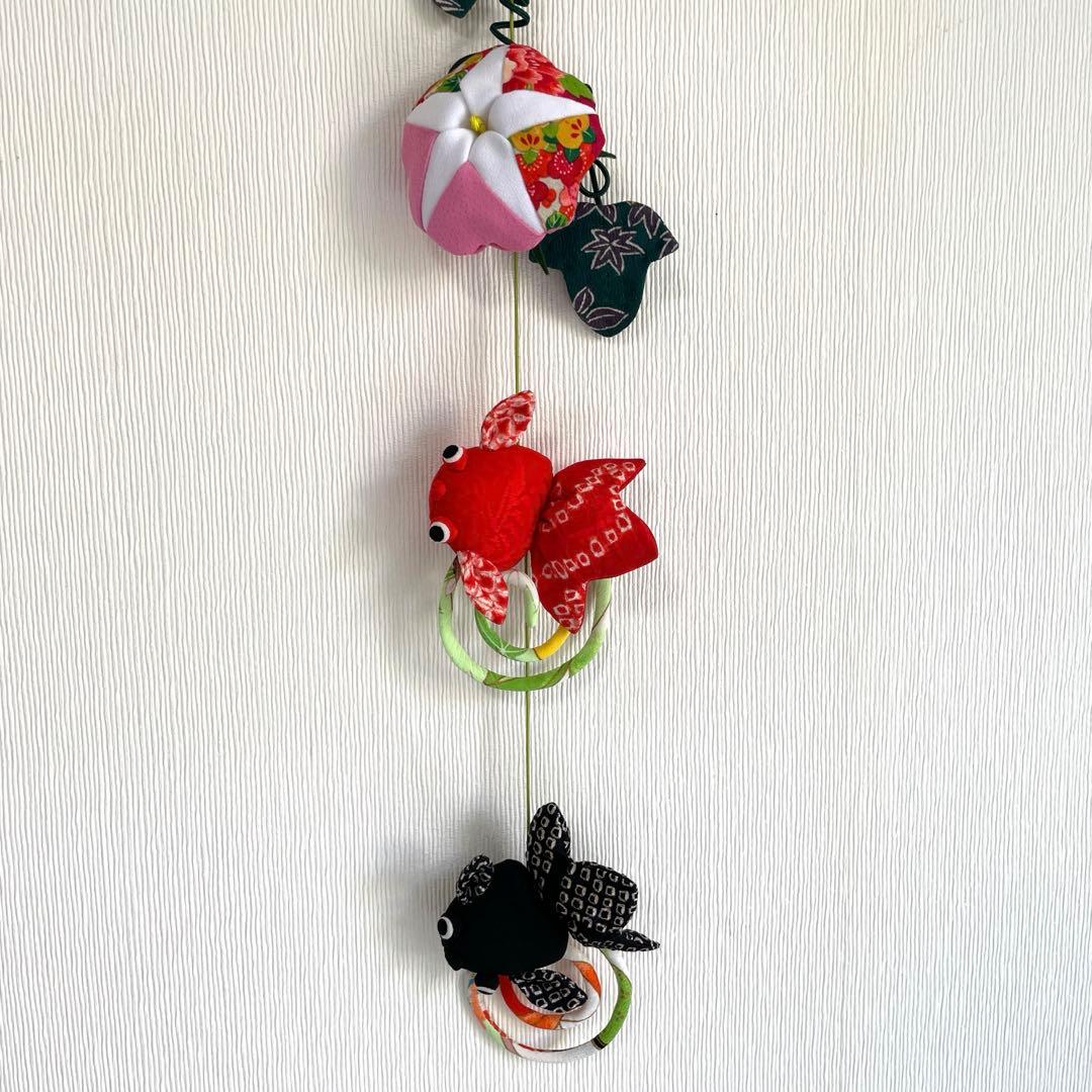 159 マチャケ　ちりめん細工　吊るし飾り　ティッシュカバー　古布