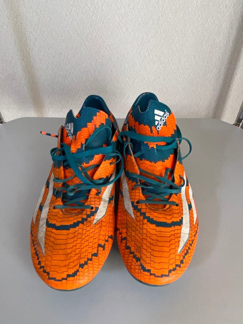 アディダス アディゼロ F50 SG LM(オレンジ×グリーン)