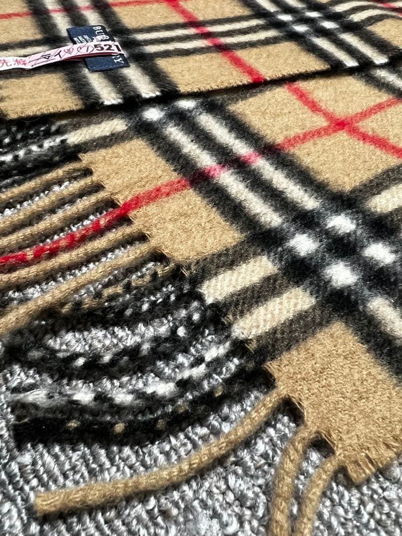 ヴィンテージ⭐︎バーバリーロンドン マフラー ノバチェック カシミヤ100%