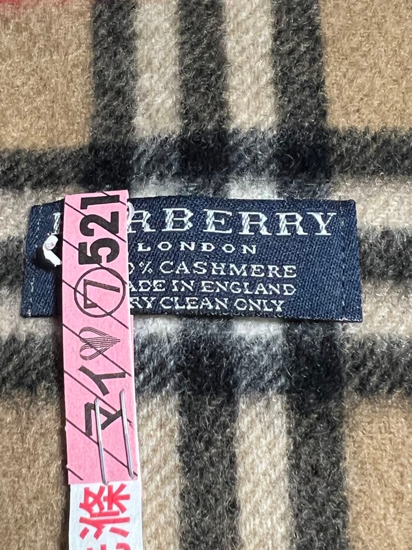ヴィンテージ⭐︎バーバリーロンドン マフラー ノバチェック カシミヤ100%