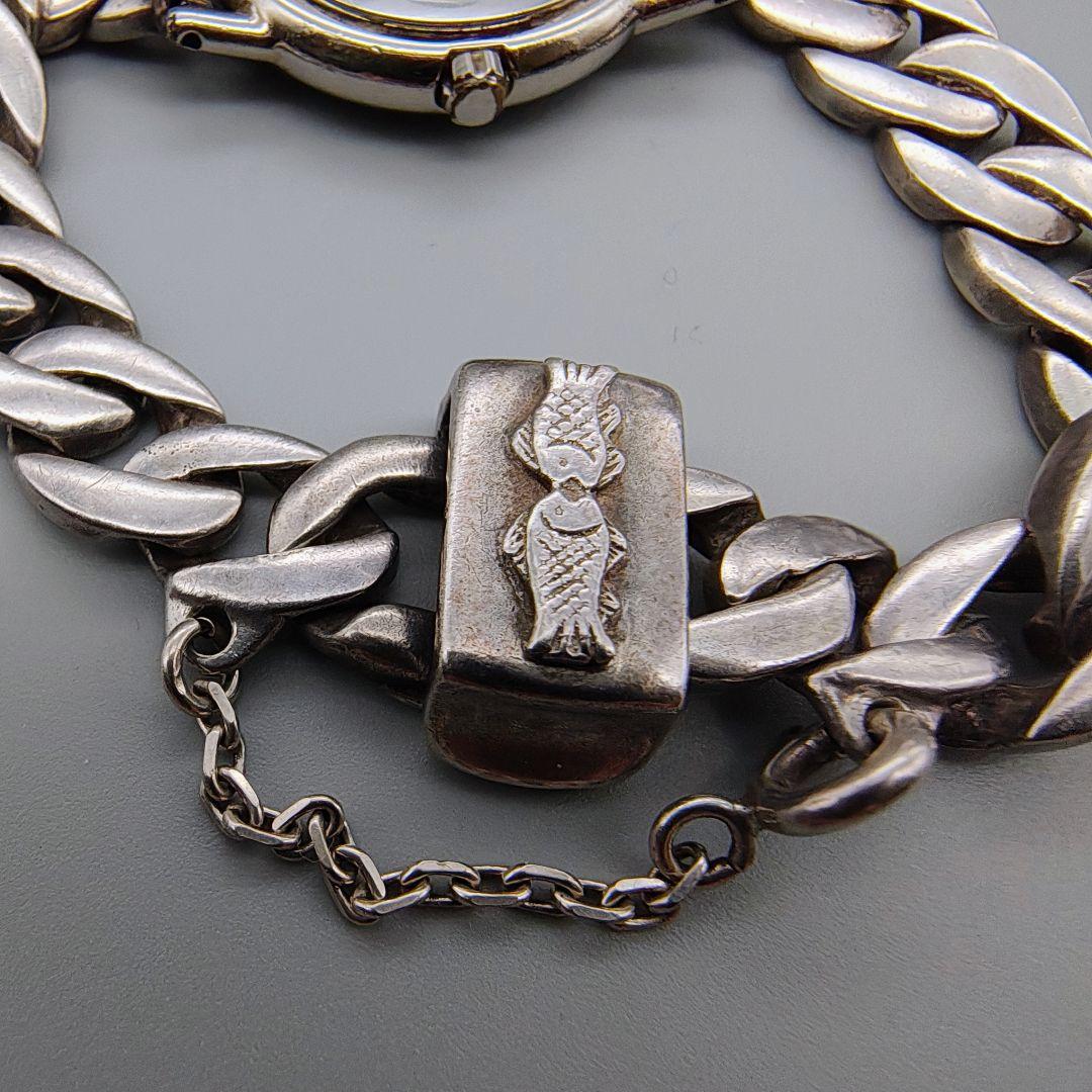 Clio blue 銀製 ブレスレット腕時計 925刻印 不動