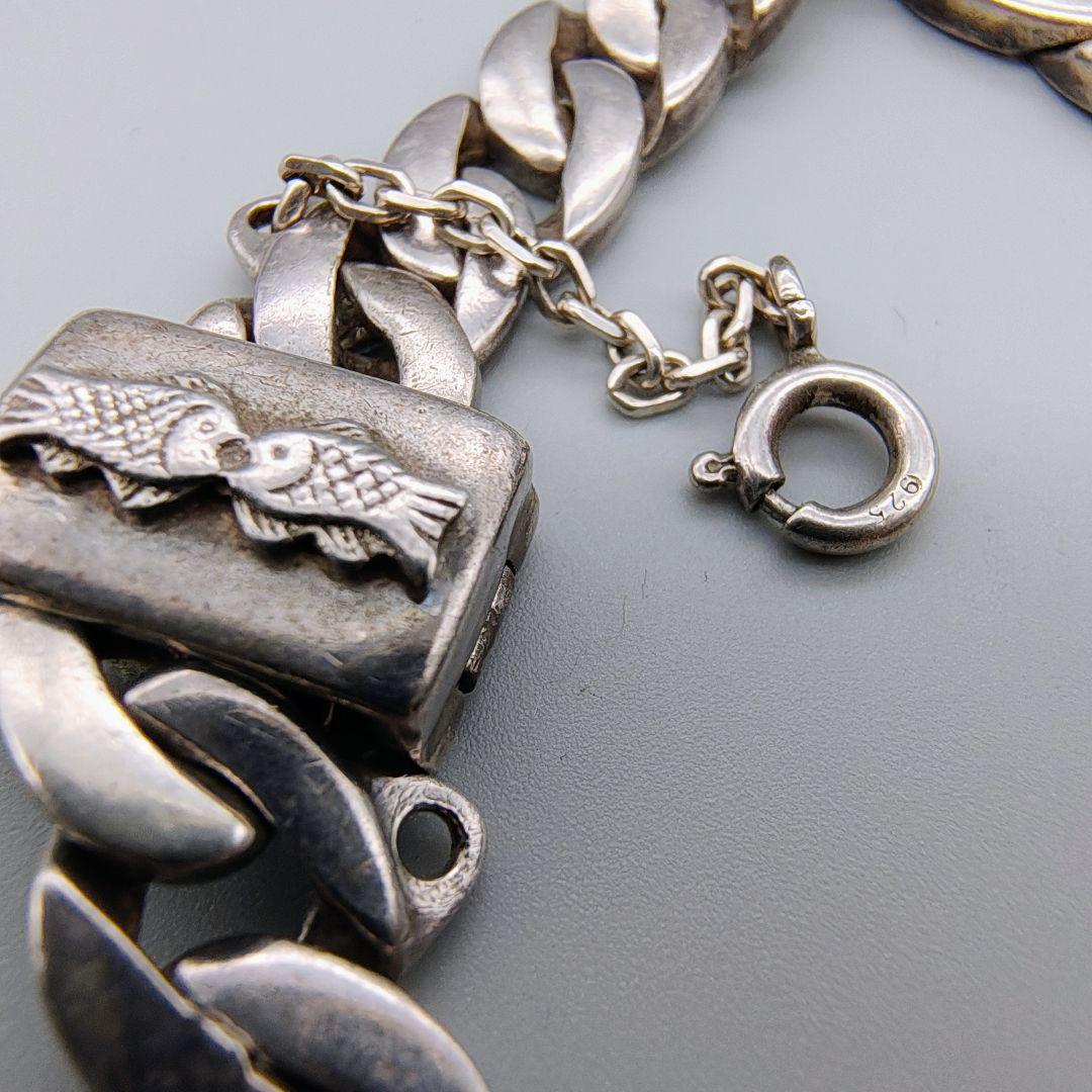 Clio blue 銀製 ブレスレット腕時計 925刻印 不動