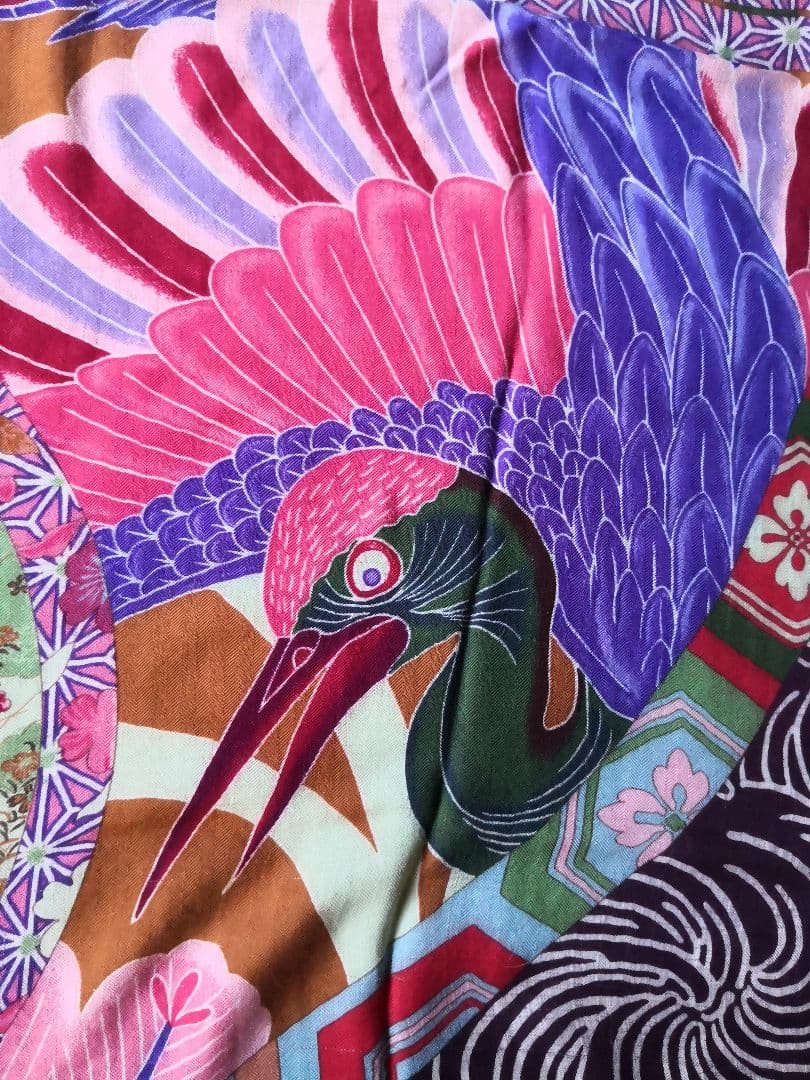 エルメス　HERMES　スカーフ　カレ　ジェアン　キモノエクスリブリス