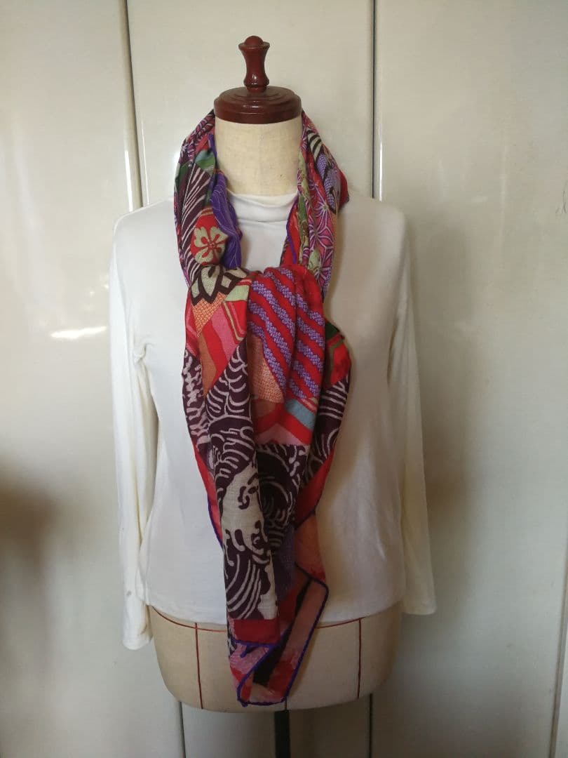 エルメス　HERMES　スカーフ　カレ　ジェアン　キモノエクスリブリス