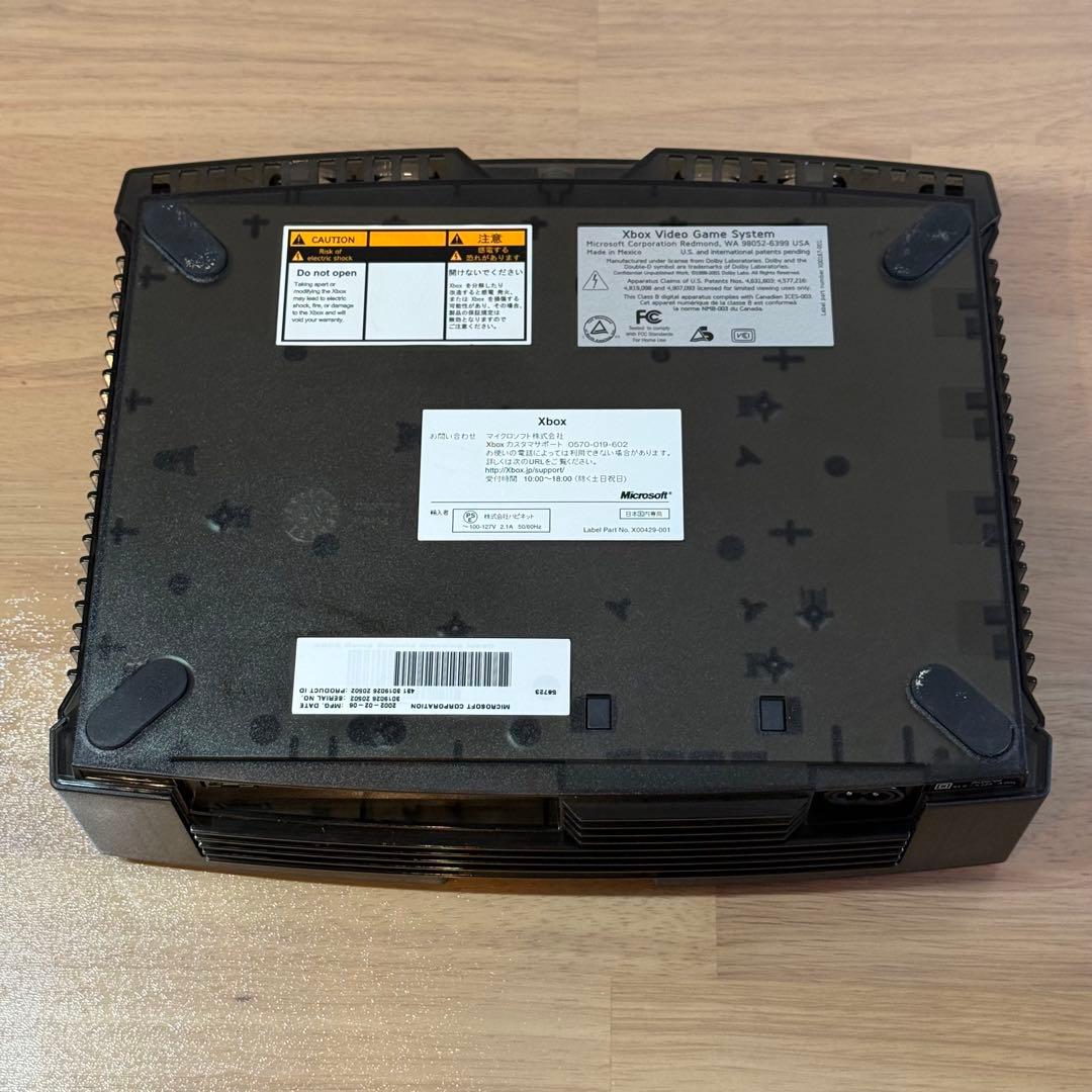 【動作未確認】xbox 本体のみ クリアブラック スケルトン 3-160