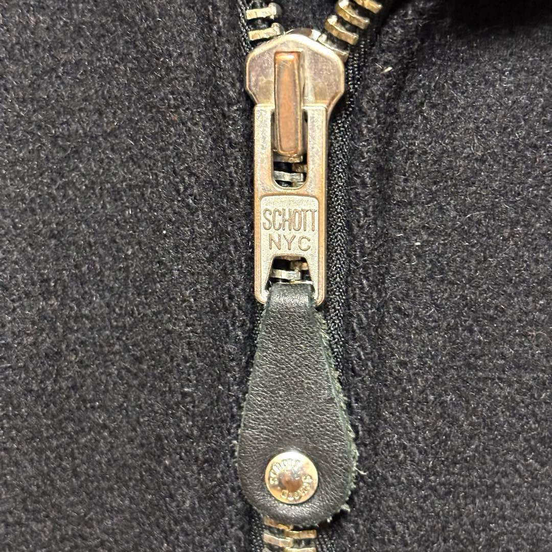 美品 Schott ウール ライダース ピーコート ワンスター USA製 34