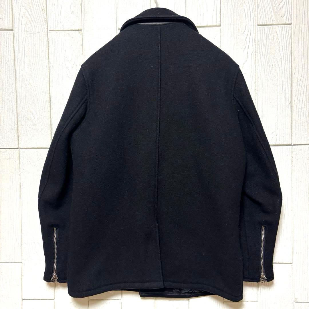 美品 Schott ウール ライダース ピーコート ワンスター USA製 34