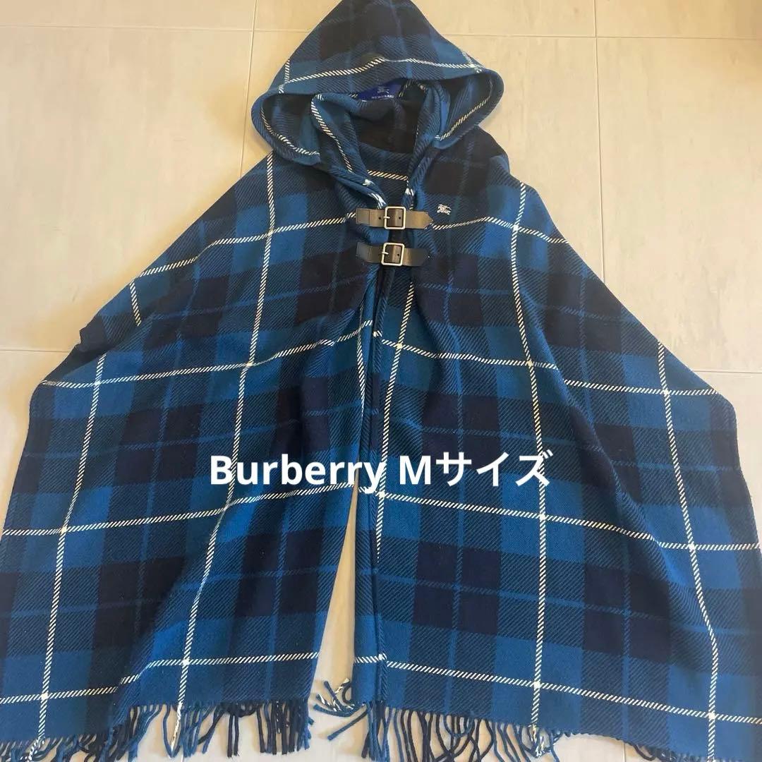 BURBERRY BLUE LABEL フード付きポンチョ 38