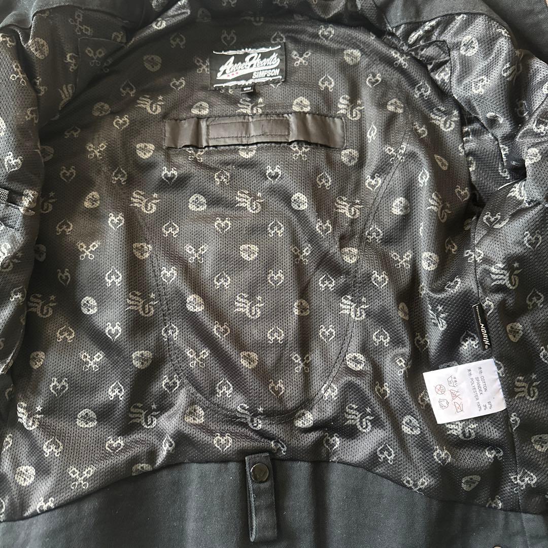 シンプソンAngel Hearts WM スタッズライダースジャケット