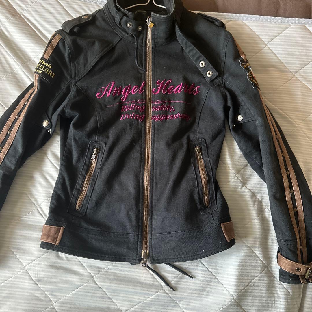 シンプソンAngel Hearts WM スタッズライダースジャケット