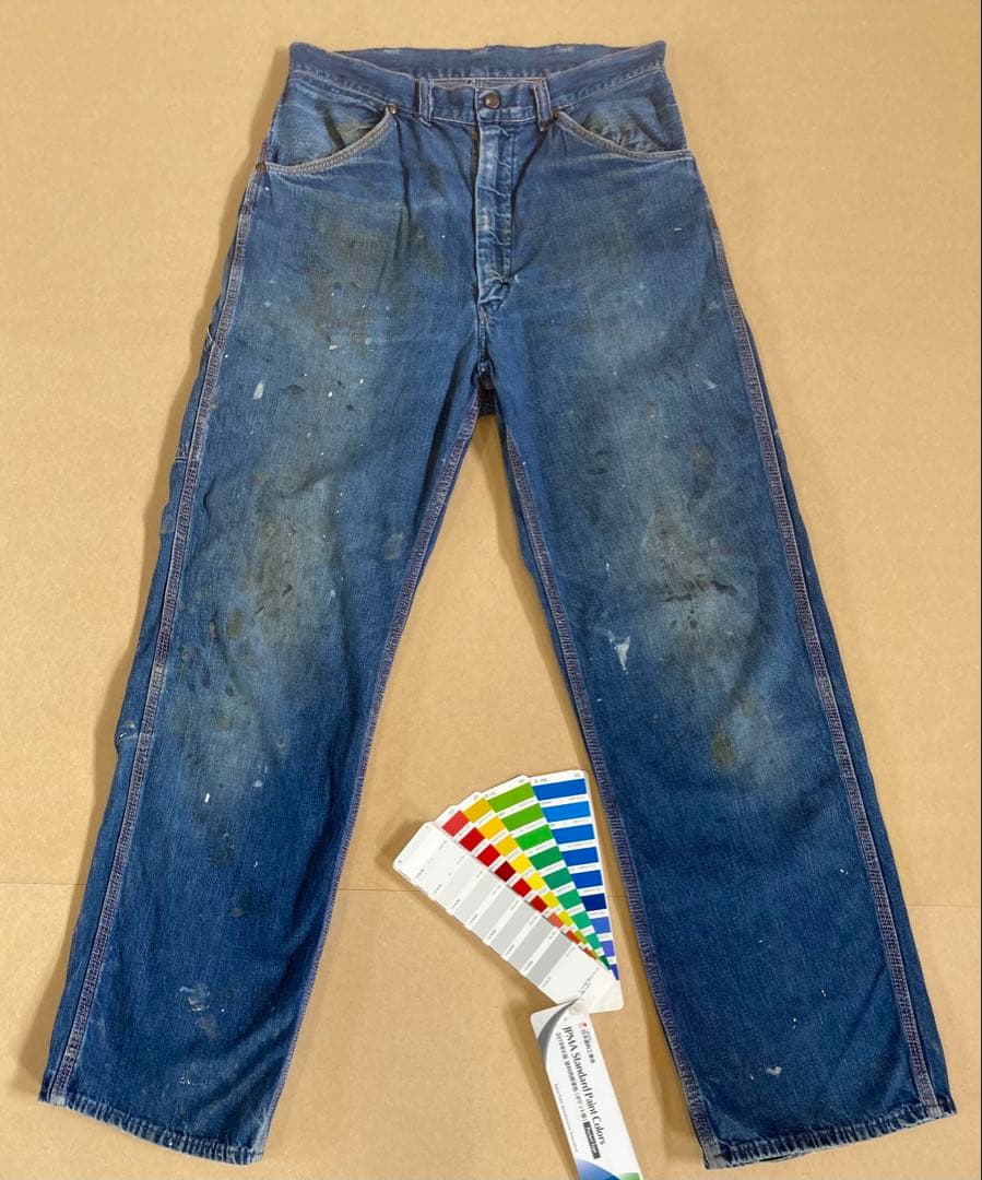 ビンテージ　ビックマック　ペインターパンツ　縦落ち　デニム　レア　古着　USED
