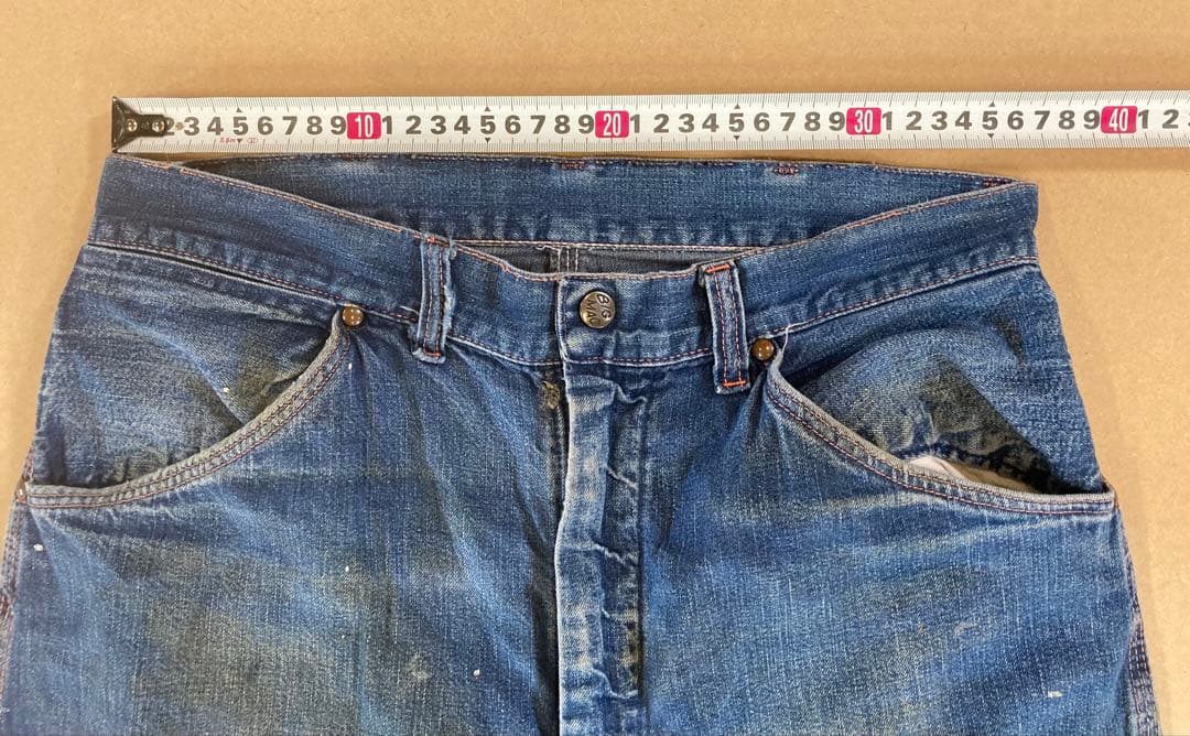 ビンテージ　ビックマック　ペインターパンツ　縦落ち　デニム　レア　古着　USED