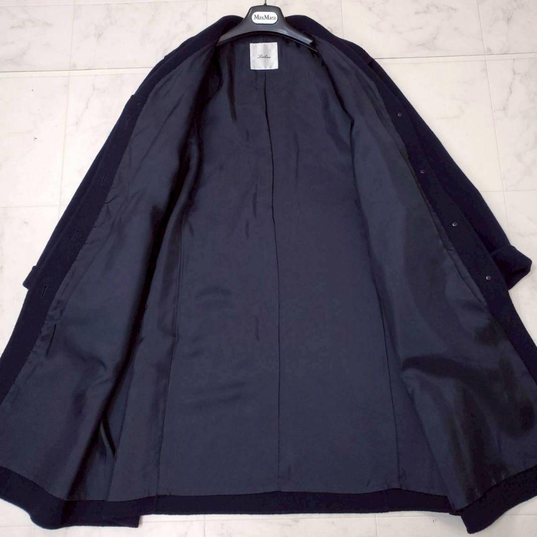 近年美品✨レリアン 大きいサイズ トグル リバーロングコート 紺色 3XL