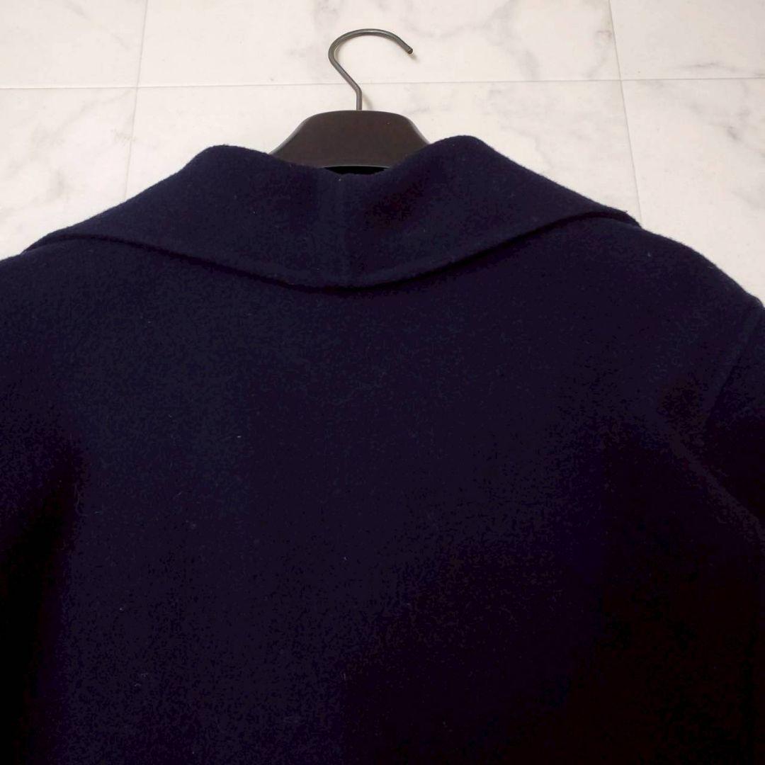 近年美品✨レリアン 大きいサイズ トグル リバーロングコート 紺色 3XL