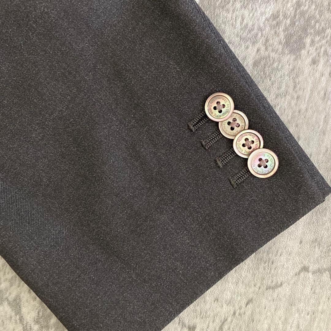 極美品 Zegna × FENDIネクタイ 極上ウール ダブルブレスト高級スーツ