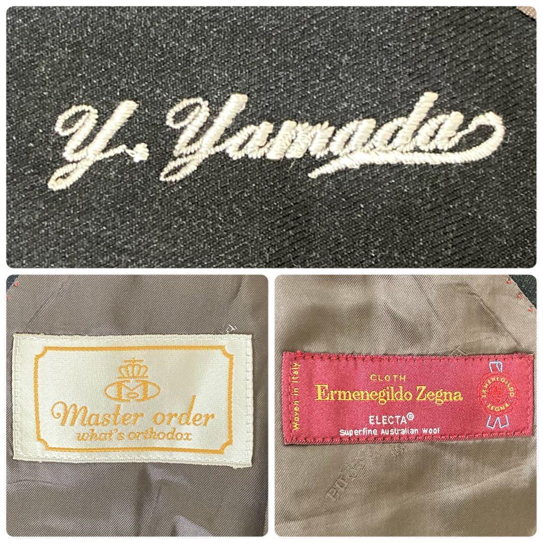 極美品 Zegna × FENDIネクタイ 極上ウール ダブルブレスト高級スーツ