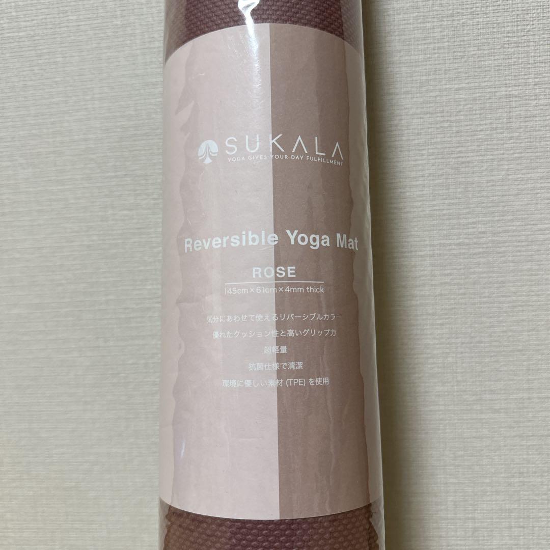 廃盤未開封 SUKALA スカラ ヨガマット リバーシブル ローズ ピンク 軽量