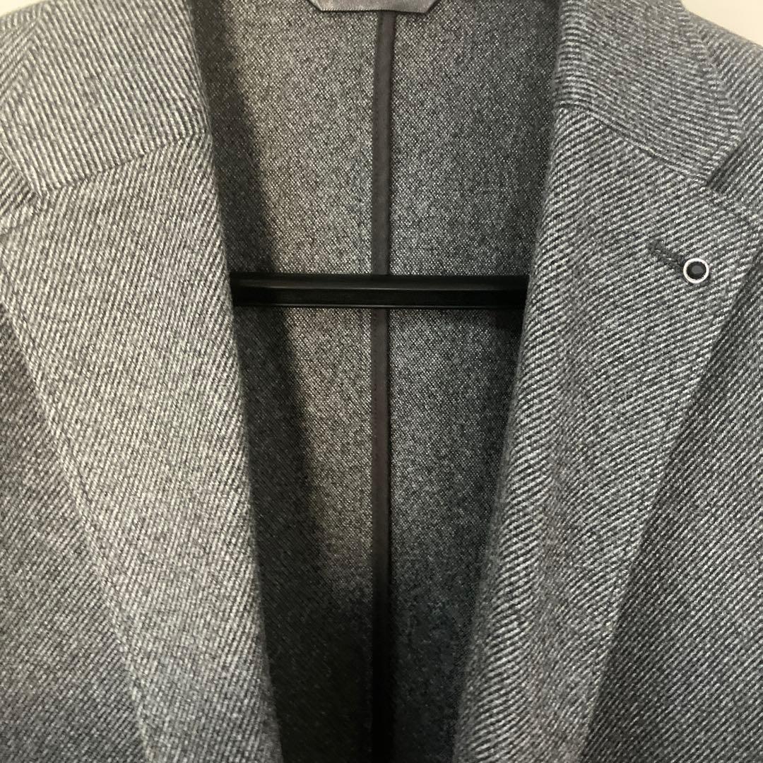 試着のみ アウール AOURE フランネル 秋冬 ジャケット ライトグレー L